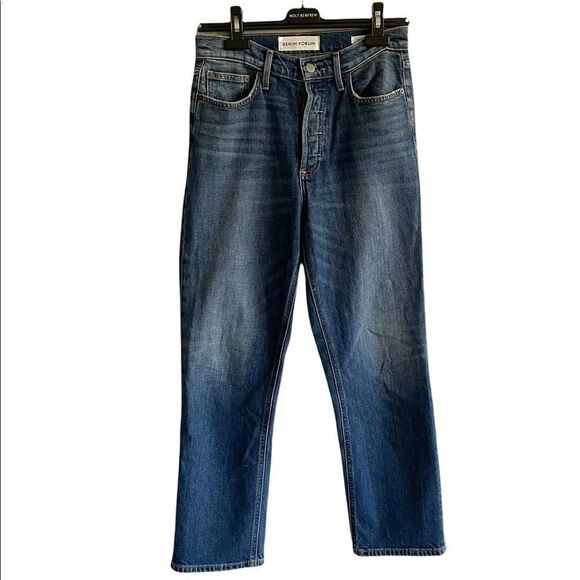ARITZIA Denim Forum Arlo High Rise Straight Denim Jeans Blue 26 - Picture 2 of 6